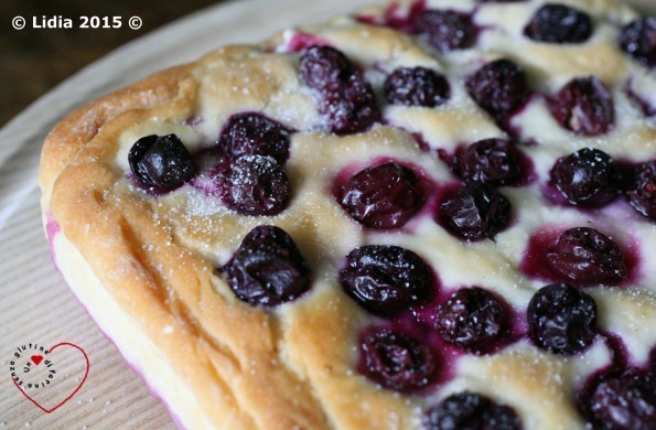 focaccia dolce con uva