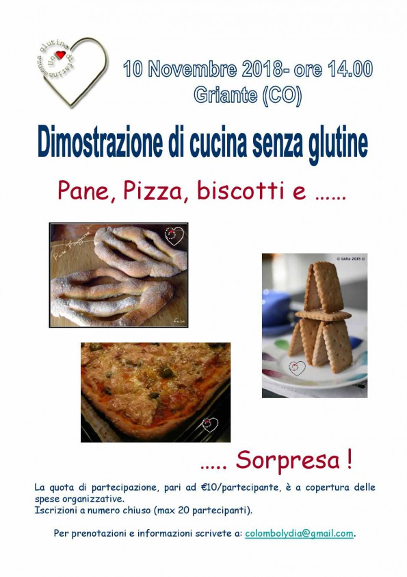 Dimostrazione Di Cucina Senza Glutine Un Cuore Di Farina Senza Glutine