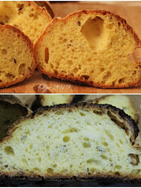 pane alla zucca interno