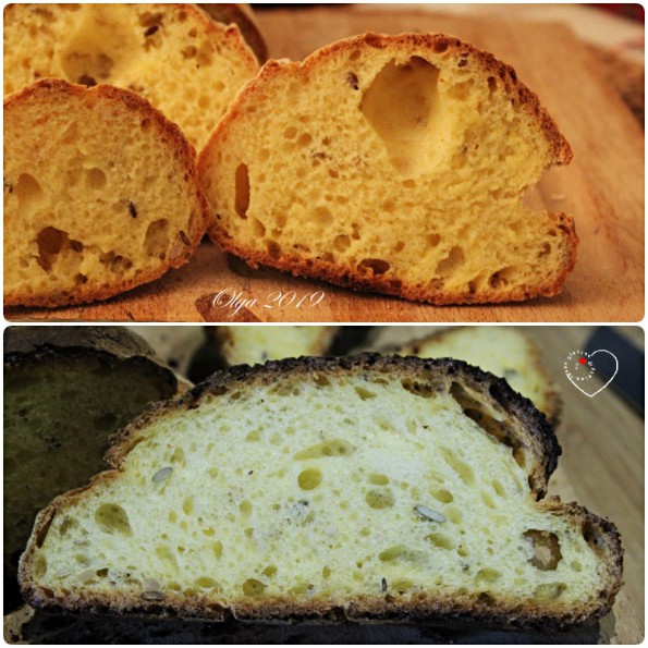 pane alla zucca interno