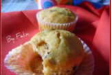 Muffins alle nocciole e prugne secche