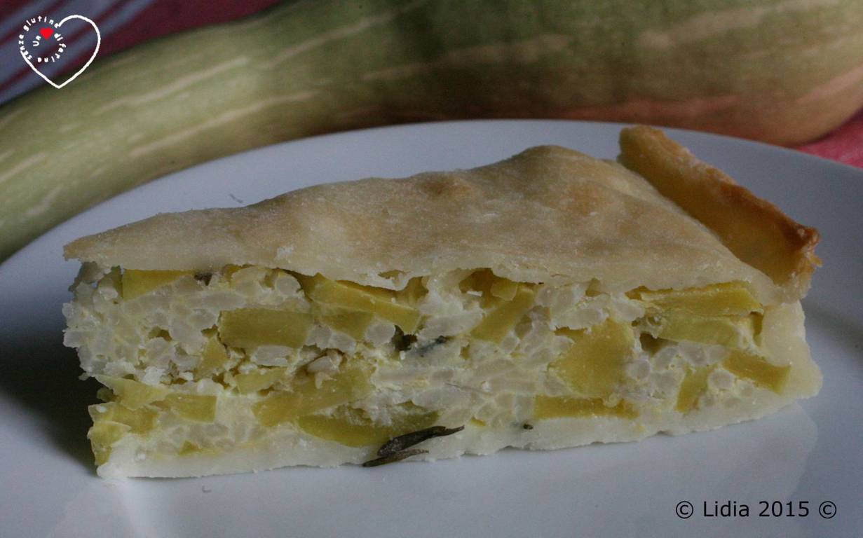Torta salata con Zucchina Trombetta "d'Albenga"