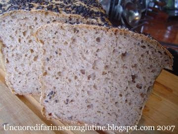 Pane nero con Sesamo Nero Senza Glutine