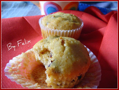 Muffins alle Nocciole e Prugne Secche