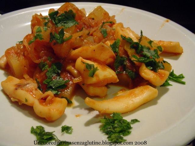 Calamari in Umido con Patate