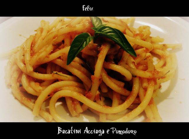 Bucatini con Acciuga e Pomodoro