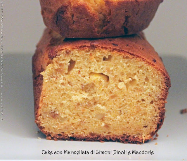 Cake con Marmellata di Limoni, Pinoli e Mandorle