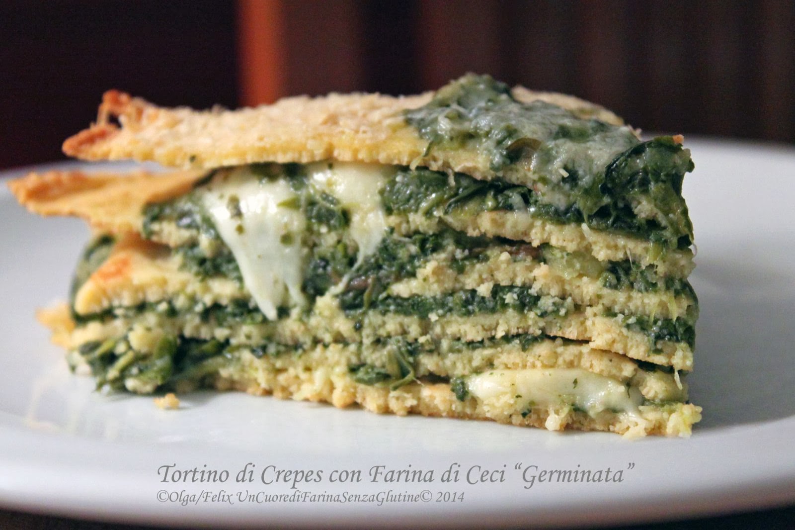 Tortino di Crepes con Farina di Ceci “Germinati”