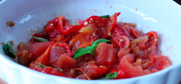 Peperoni e Pomodori Arrosto al Crisp