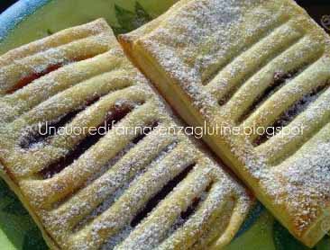 Sfogliette alle mele e marmellata senza glutine