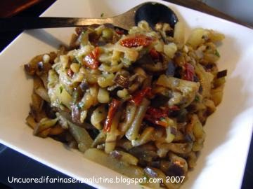 Melanzane e Patate in Frizzaglio