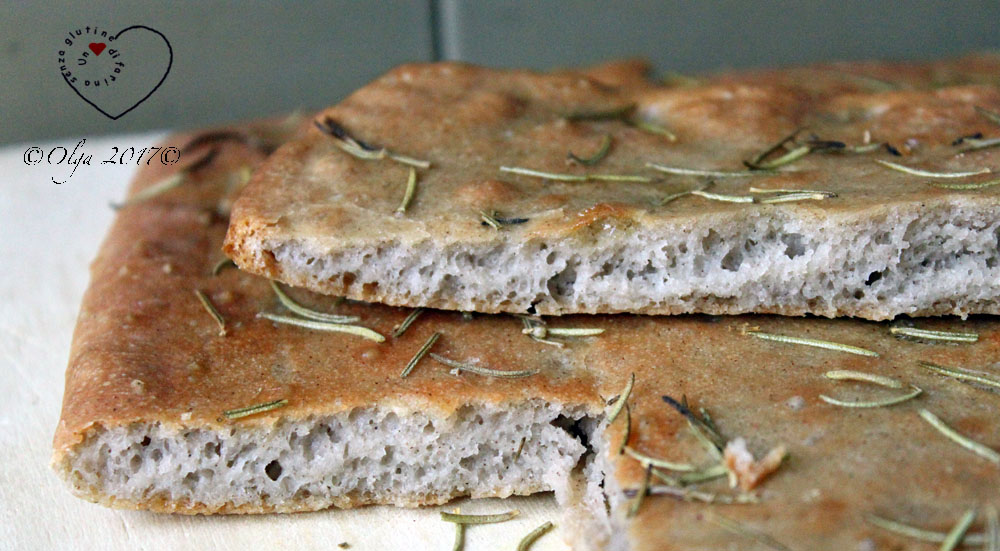 Focaccia al Grano Saraceno con Preparato Molino Rossetto