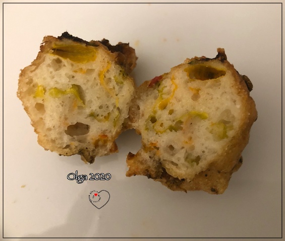 Frittelle di Fiori di Zucca con Mix Pizza l'Altro Gusto