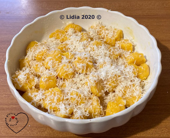 Gnocchi di zucca al cucchiaio