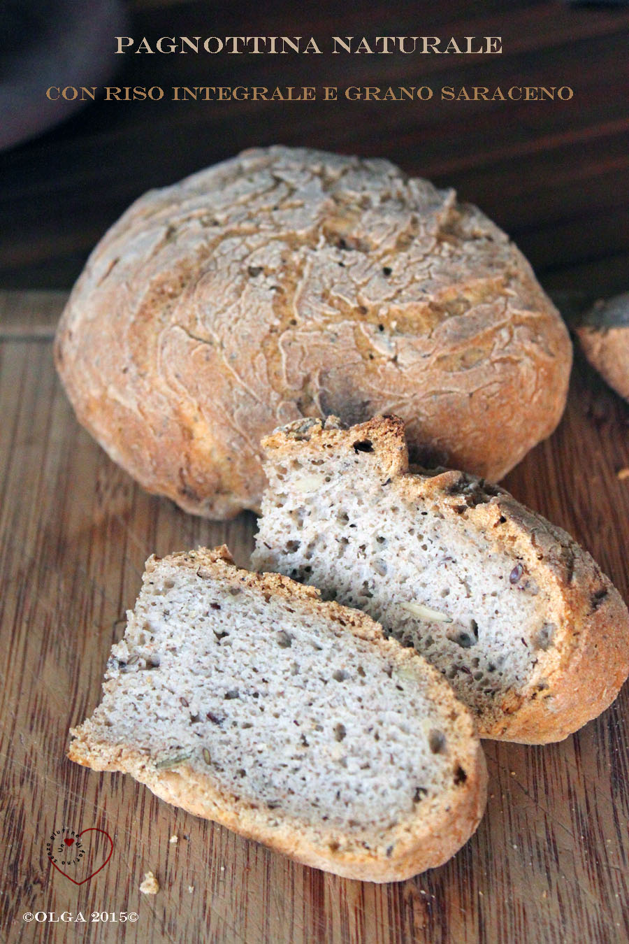 Pagnottina Naturale con Farine di Riso Integrale e Grano Saraceno