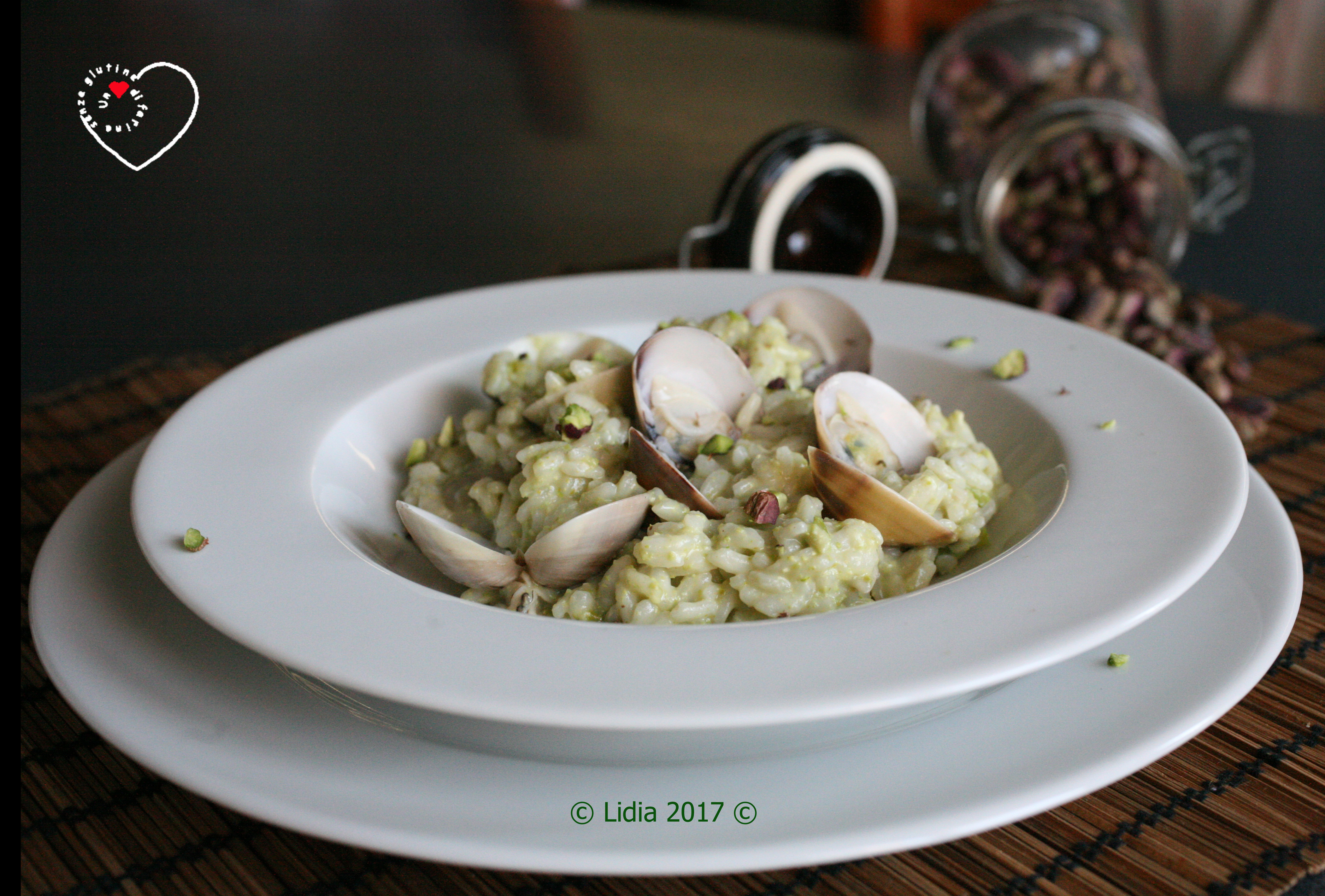 Risotto alle vongole e pistacchio